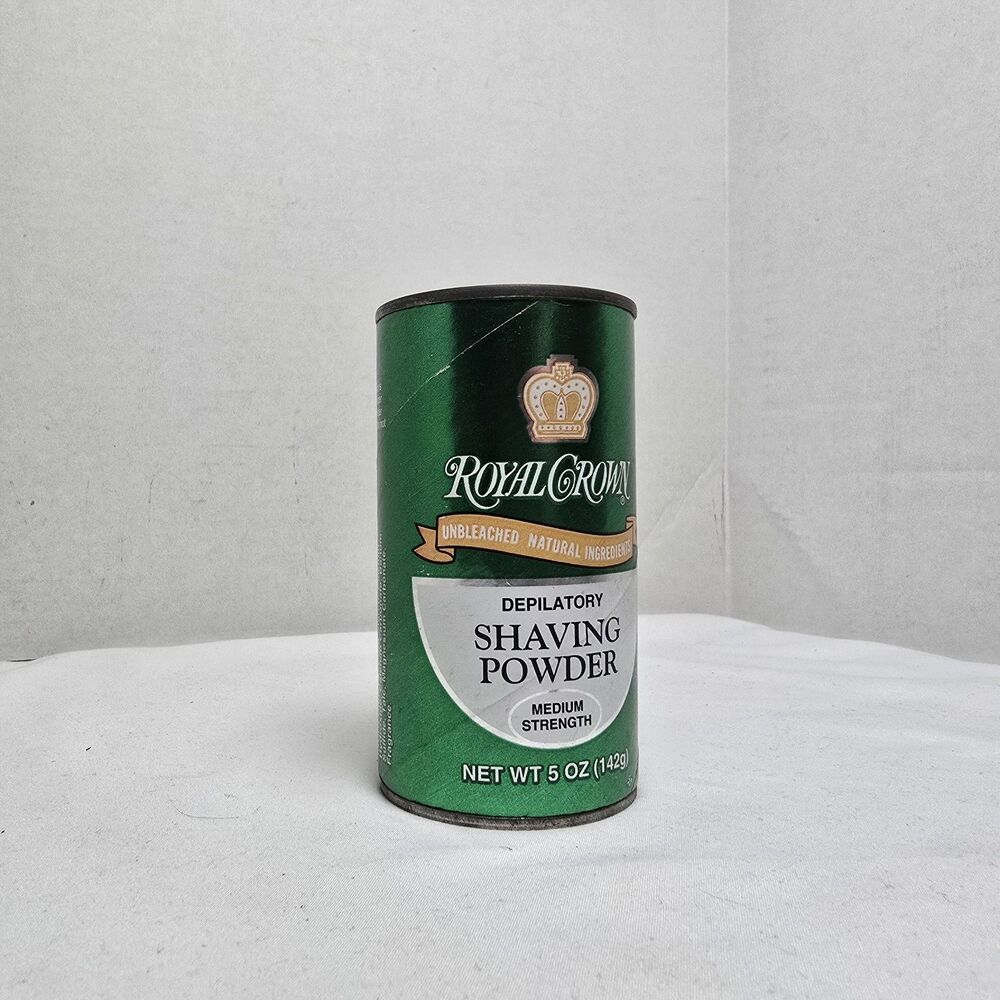 Royal Crown Depilatory Shaving Powder Medium Strength Lemon-Lime 5 oz NOS L0313